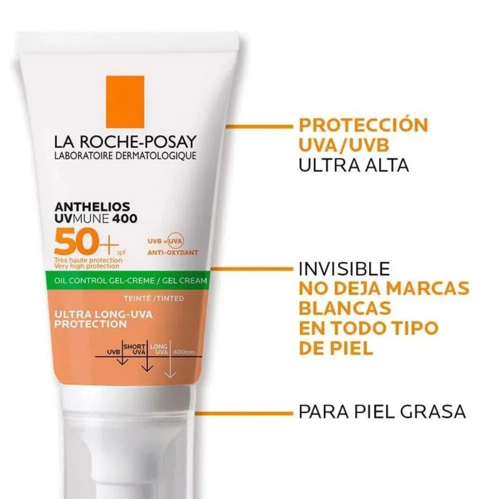 Protector Solar Anthelios Gel Toque Seco FPS 50+ La Roche-Posay