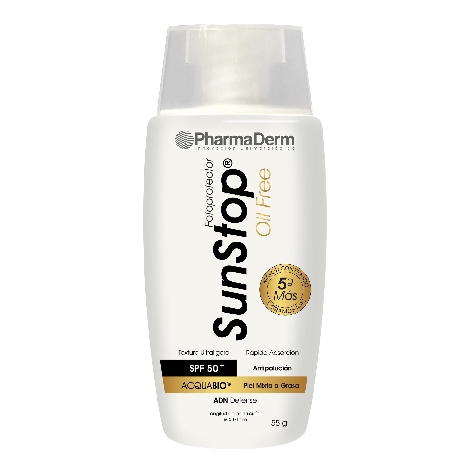 Sunstop Oilfree SPF 50+ - Protector Solar Facial para Piel Grasa