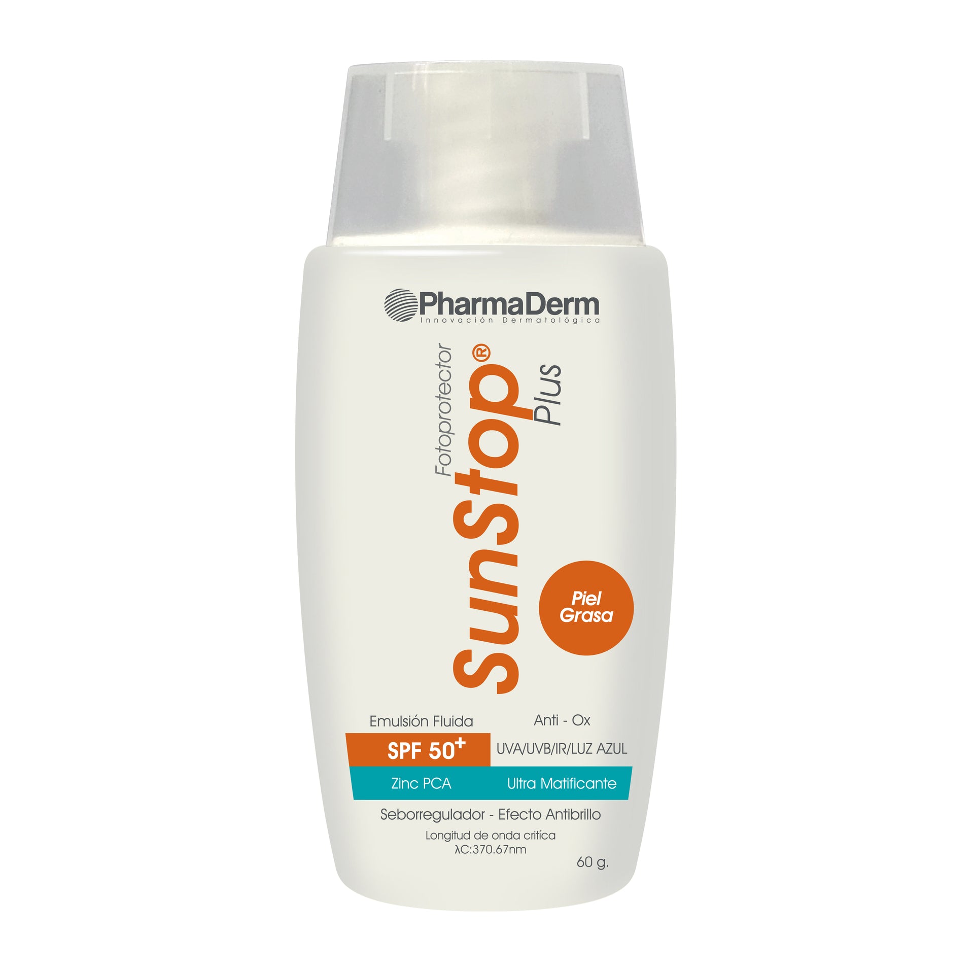 Protector Solar Antiedad Sunstop Plus Spf 50+ - Pharmaderm 60 ml
