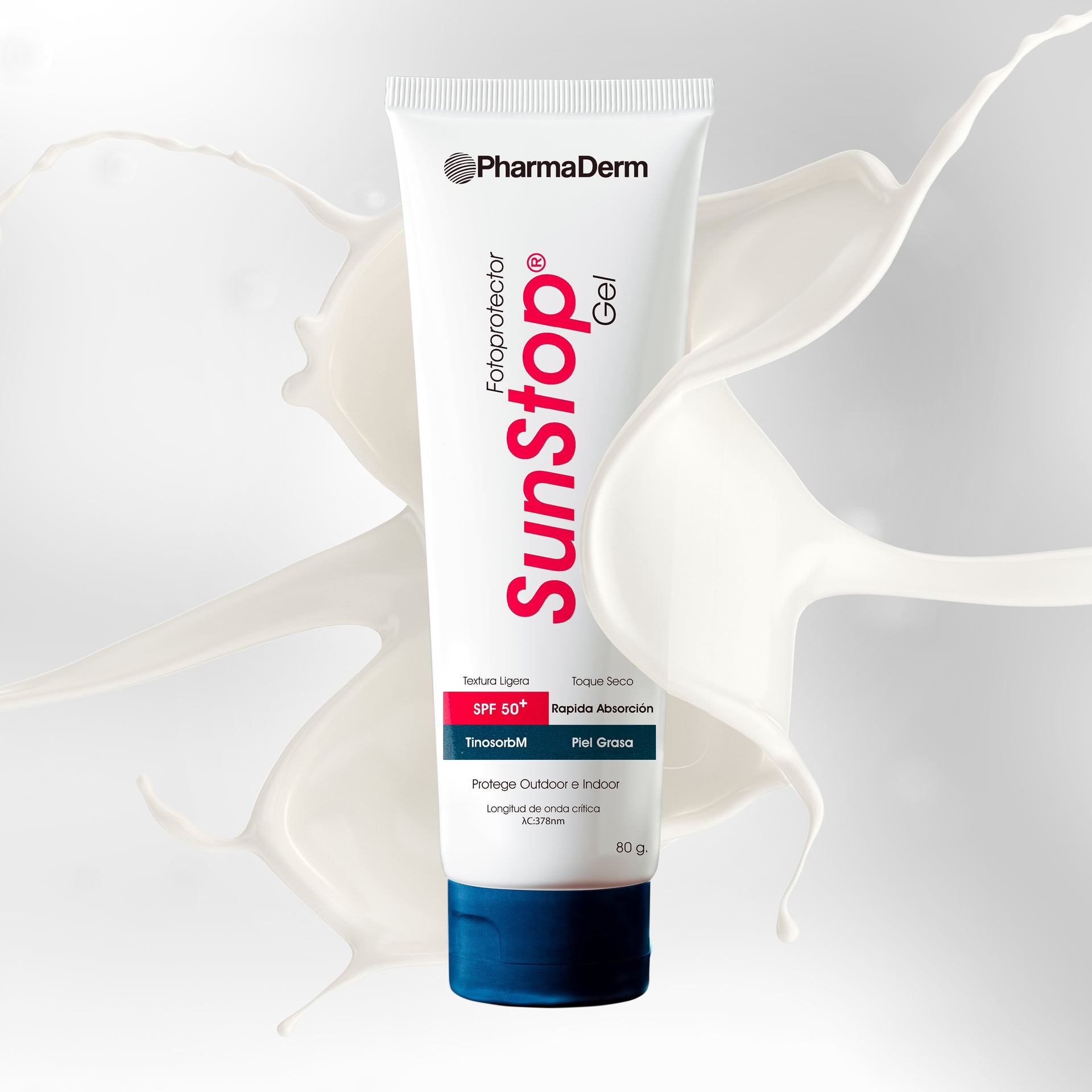 Sunstop Gel Spf50 - Pharmaderm 80 gr protector solar_Pharmaskin
