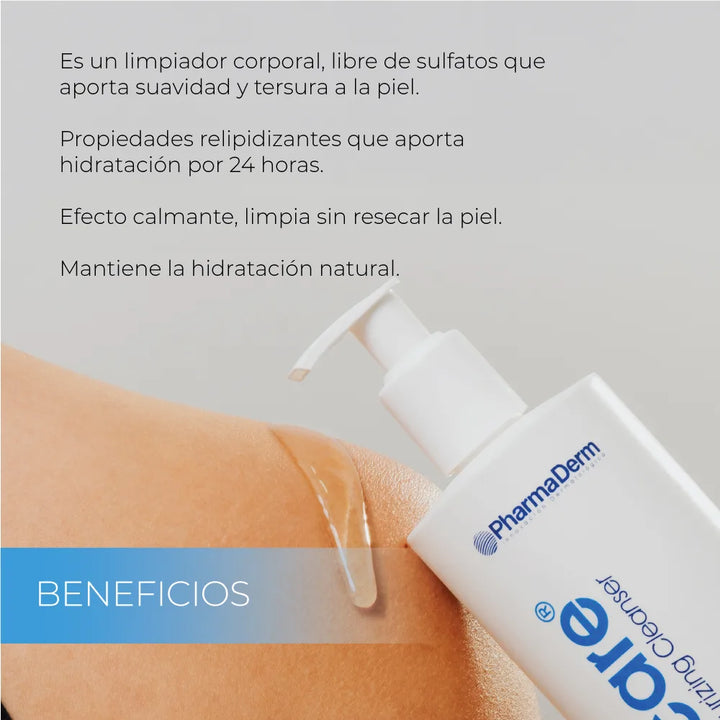Topicare_Cleanser_Gel_de_Ducha_corporal_450ml_Pharmaderm_Piel_extra_seca_piel_sensible_suave_libres de_sulfato_hidratacion_intensiva